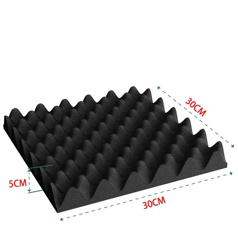 Self-Adhesive Eggcrate Acoustic Foam Panels For Home Studio Noise Reduction
