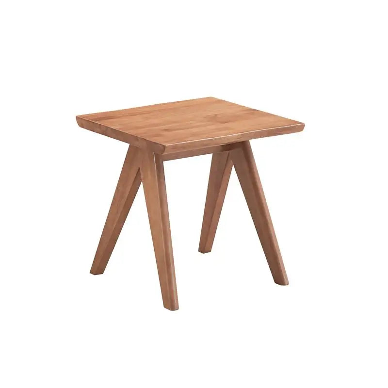 Natural Wood Living Room Set Armchair And End Table