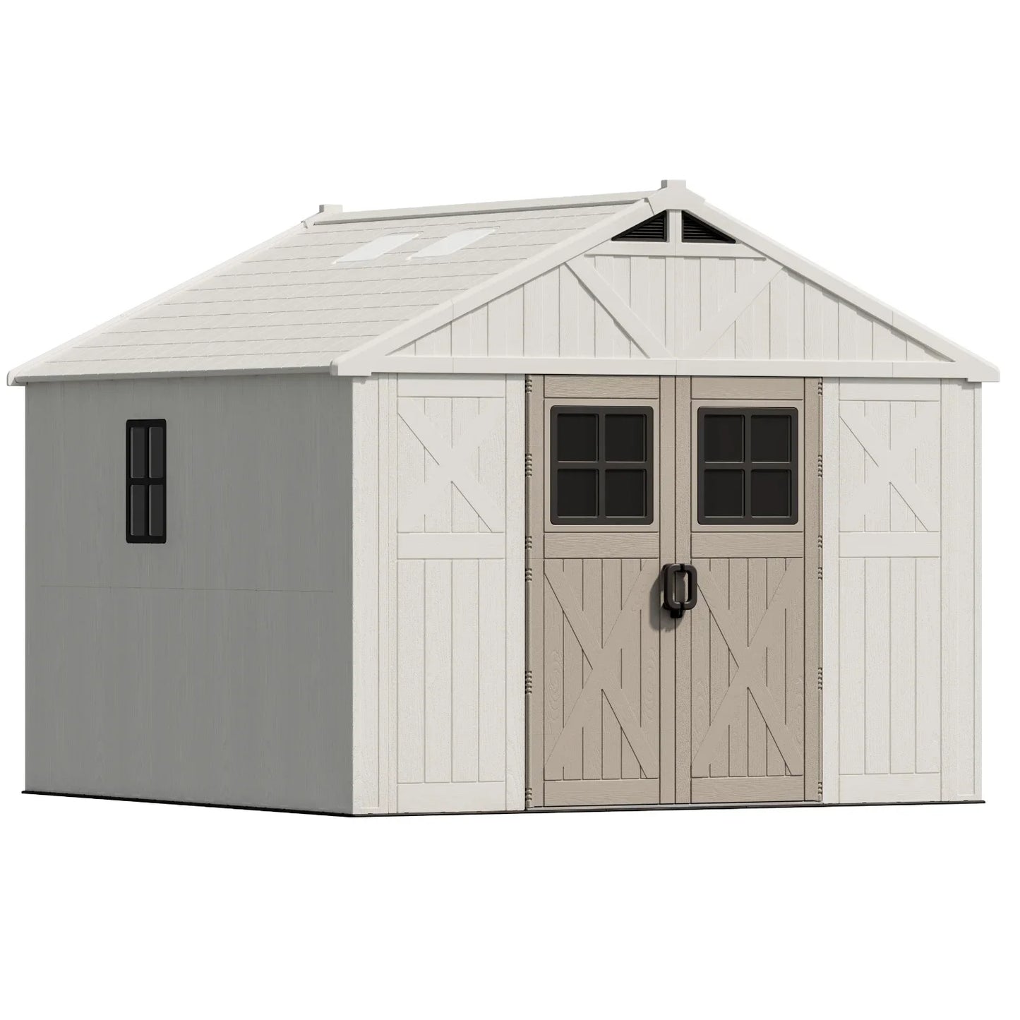 Victone Waterproof Heavy-Duty Plastic Storage Shed Rustproof Outdoors