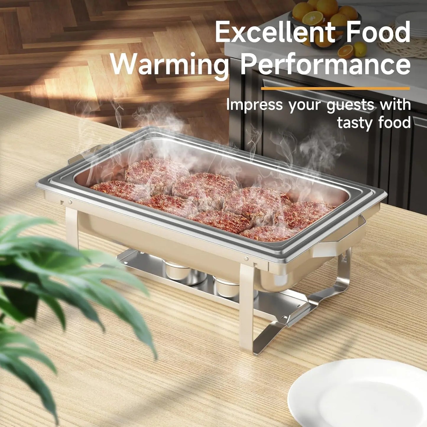 Chafing Dish Buffet Set Stainless Steel Food Warmers For Parties