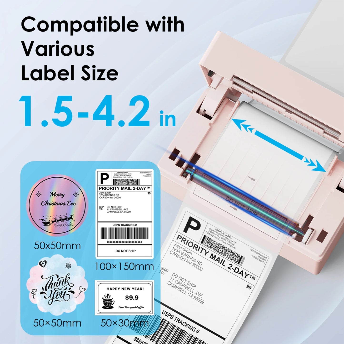Knaon Thermal Label Printer for Shipping Labels Android iPhone Windows