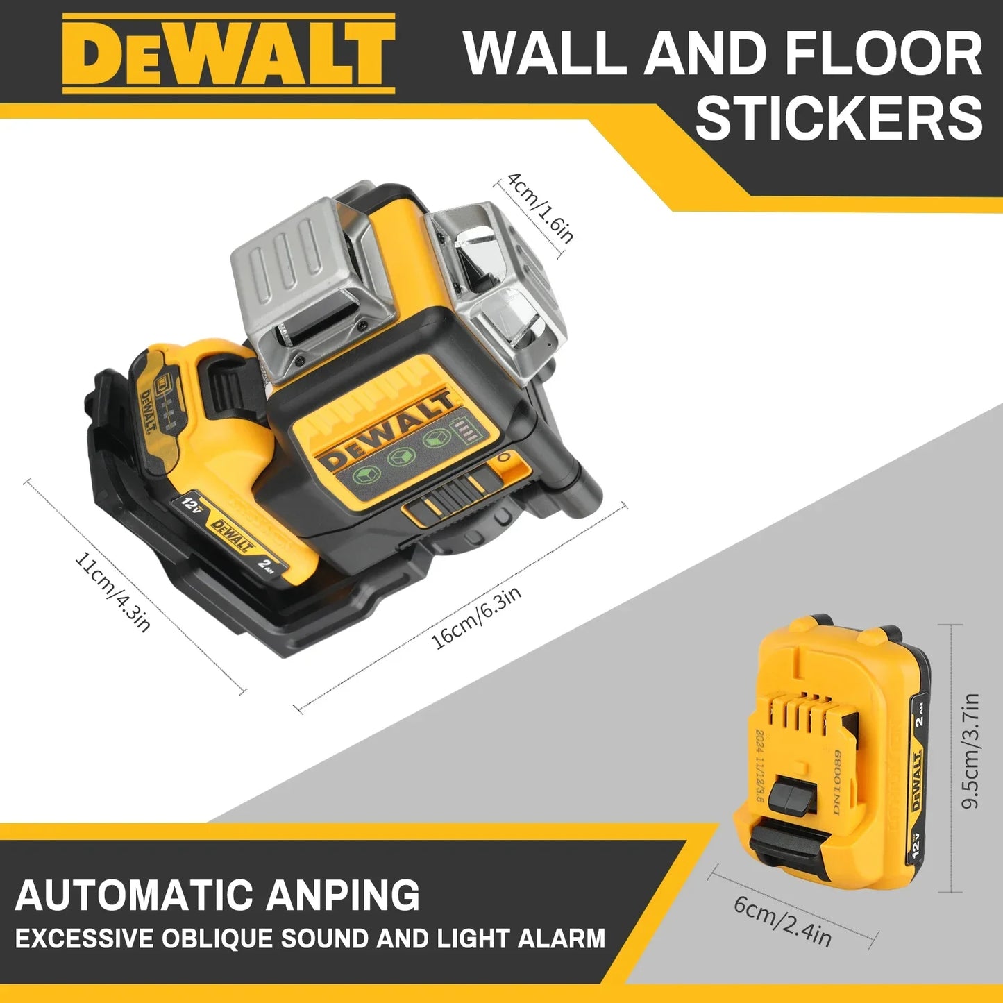Dewalt DW089LG 12-Line 360 Degree Laser Level With Plumb
