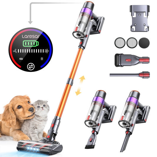 LARESAR Elite 8 Cordless Vacuum Cleaner Handheld, 450W, 55-Min Runtime