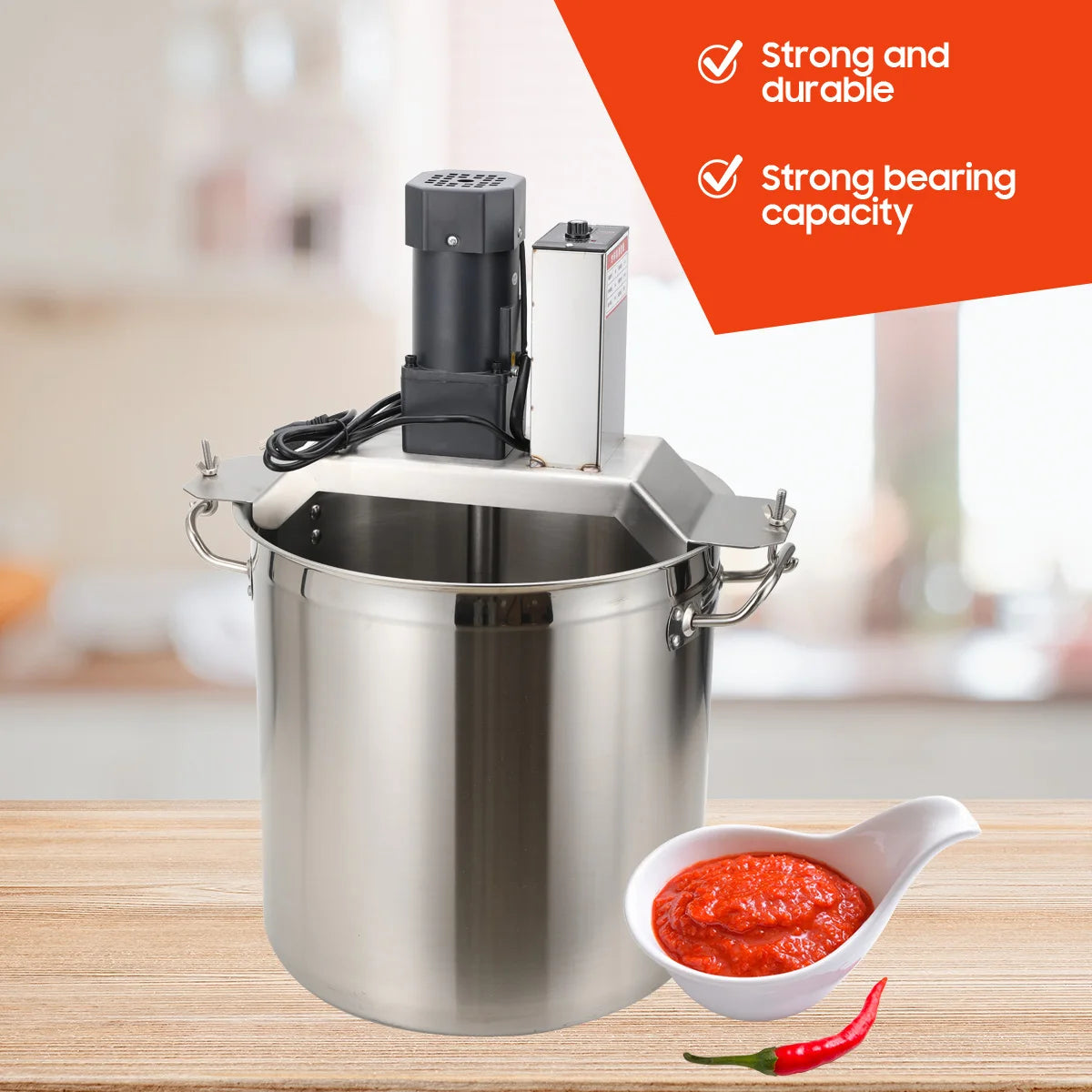 Industrial Cooking Kettle Machine 110V 40L For Hotels And Factories