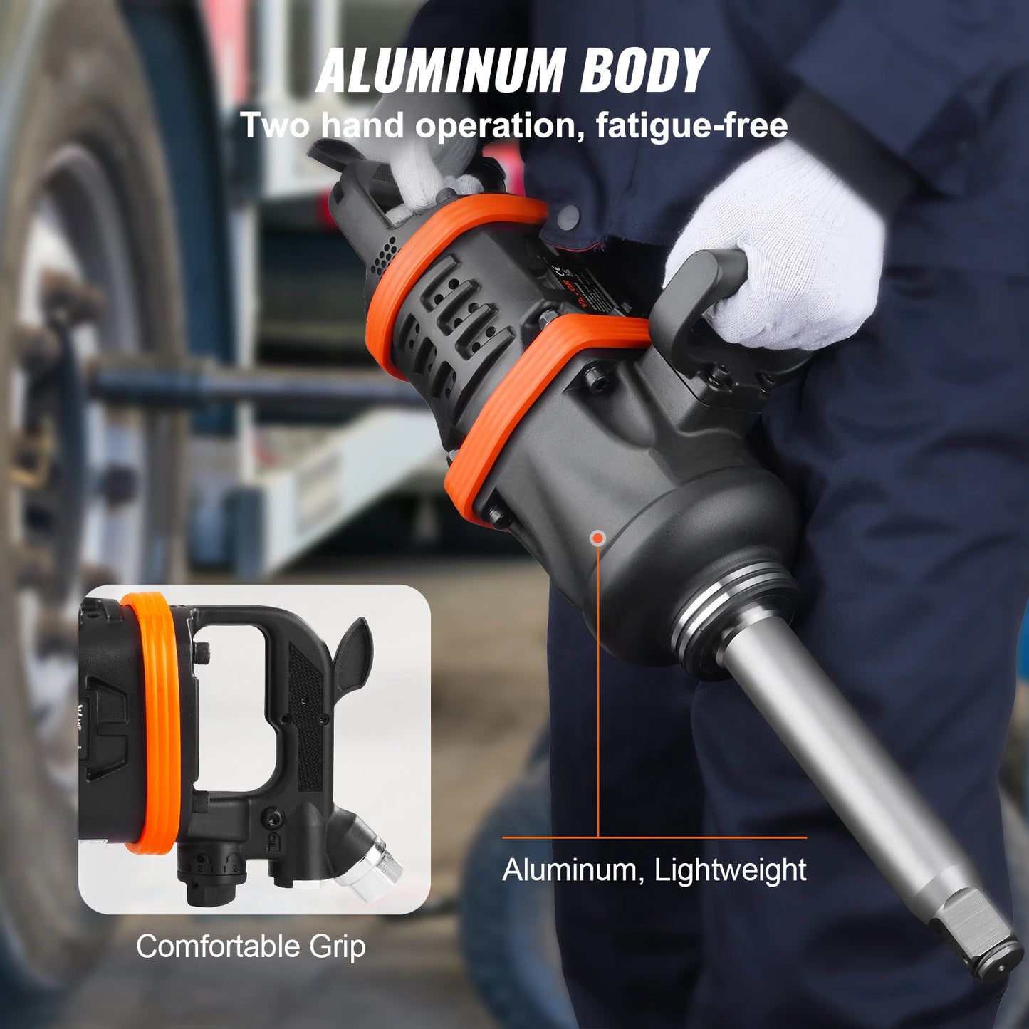Air Impact Wrench Beast 5175 Foot Pounds Pneumatic Tool