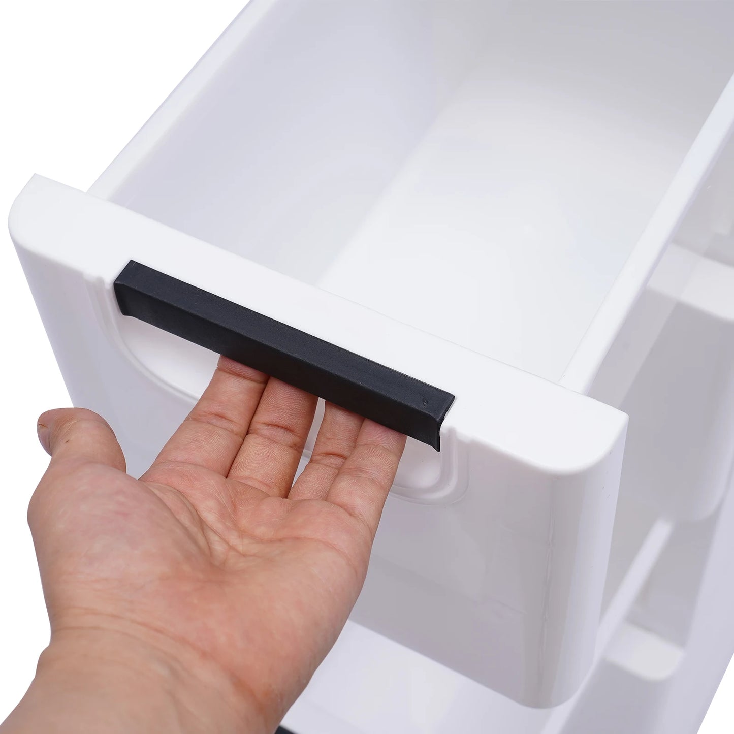 Large Capacity Storage Cabinet with 5 Compartmentalized Design Drawers, Organized Storage Cabinet , Flexible Movement
