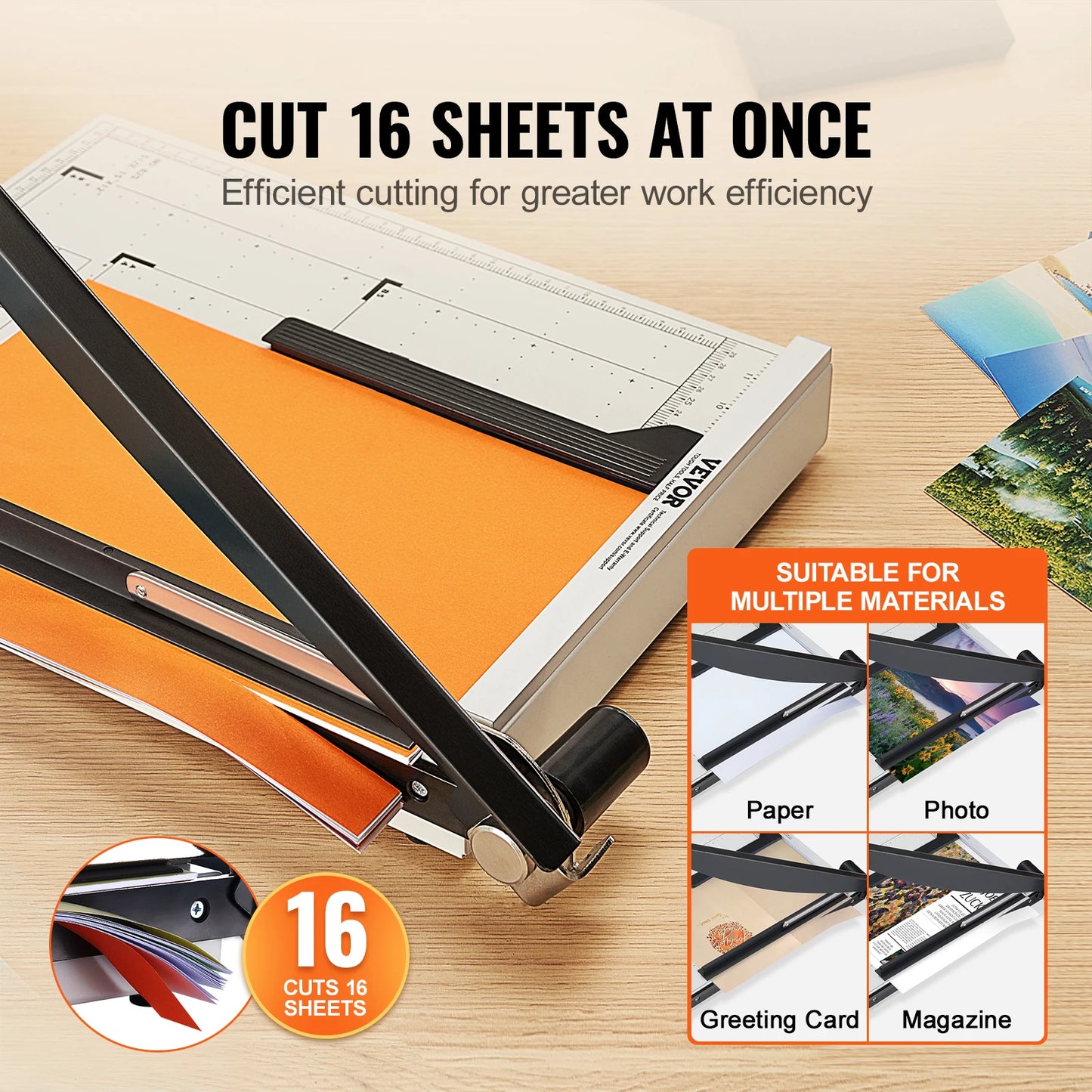 SucceBuy Paper Cutter Guillotine Trimmer 16 And 20 Sheets
