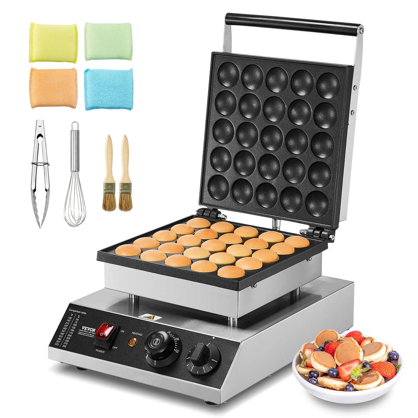 Succebuy Electric Waffle Maker 500W Nonstick Dorayaki Pancake Maker