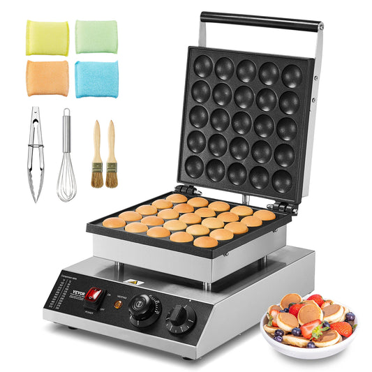 Succebuy Electric Waffle Maker 500W Nonstick Dorayaki Pancake Maker