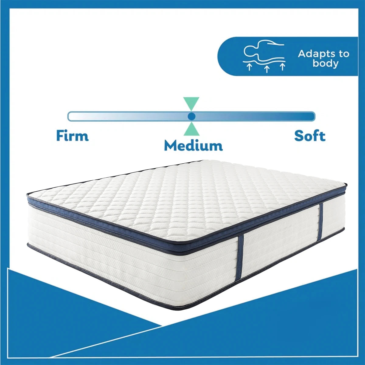 Amztree Gel Memory Foam Hybrid Mattress With Pressure Relief Motion Isolation