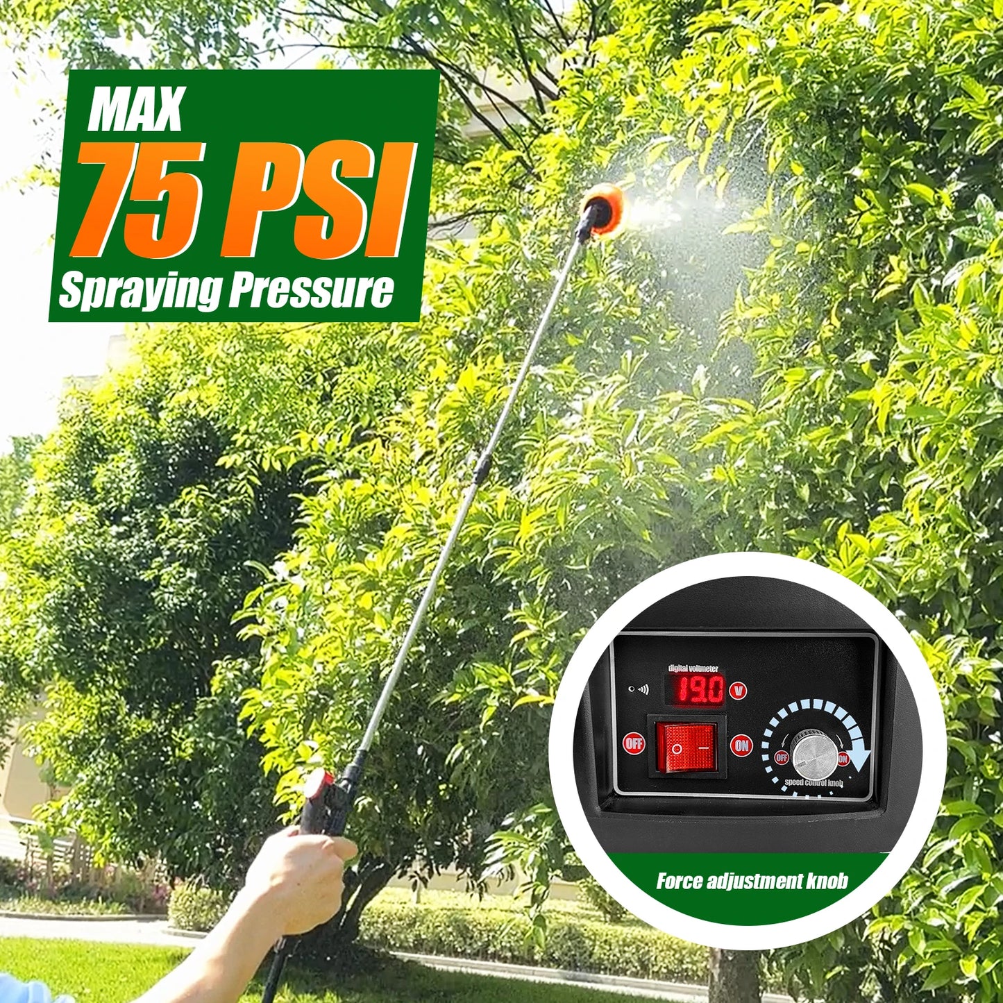 Backpack Electric Sprayer For Garden And Agriculture With 5 Nozzles