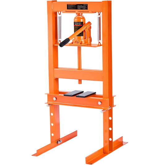 SucceBuy Hydraulic Shop Press H Frame With Press Plates