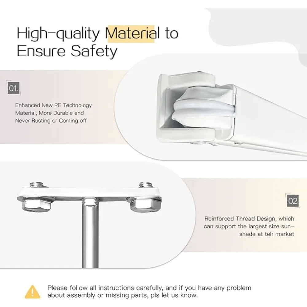 Manual Retractable Awning For Patio Sun Shade Shelter