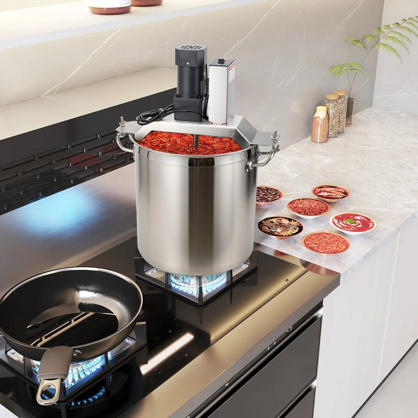 Industrial Cooking Kettle Machine 110V 40L For Hotels And Factories