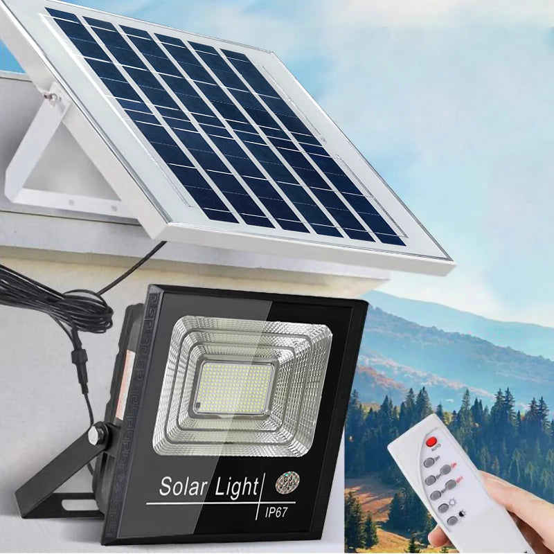 Solar Flood Light Outdoor 2 Pack Dusk to Dawn Security