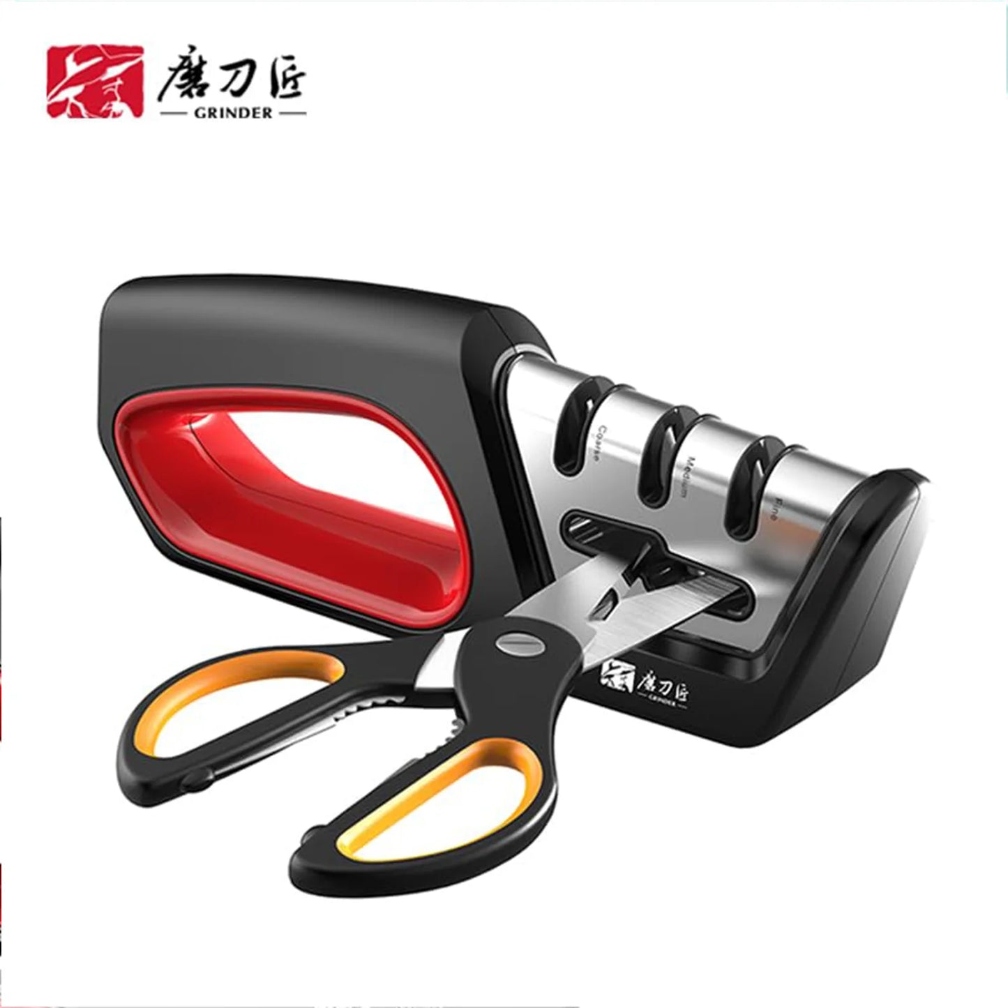 TAIDEA Four-in-One Kitchen Sharpener for Serrated Knives and Scissors