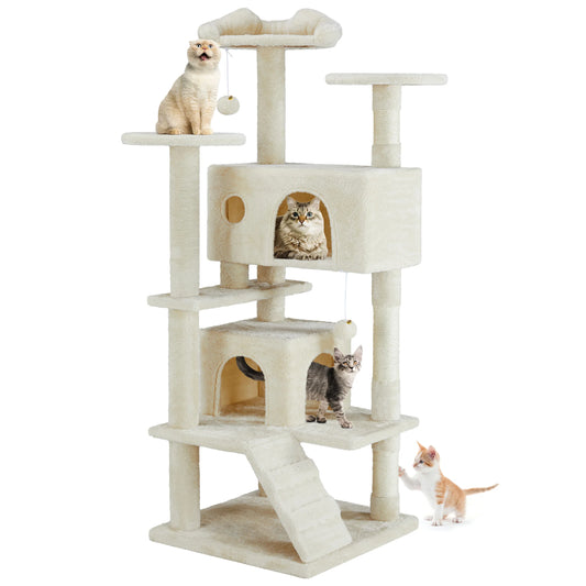 MCQ Indoor Cat Tree Tower With Sisal Scratching Posts