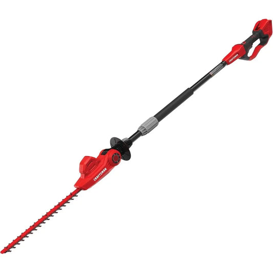 Cordless Pole Hedge Trimmer Lightweight With Extended Reach For Gardens