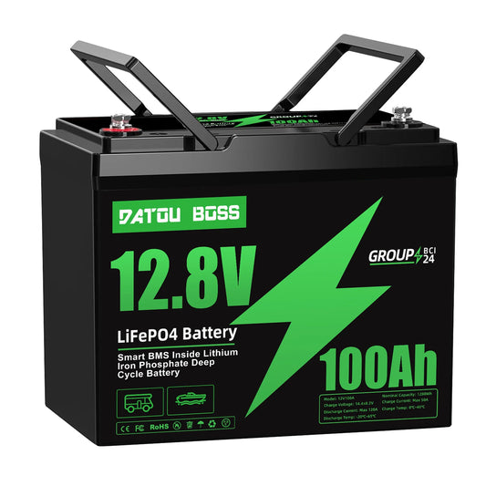 DATOUBOSS MFUZOP 12V 100Ah LiFePO4 Battery With BMS