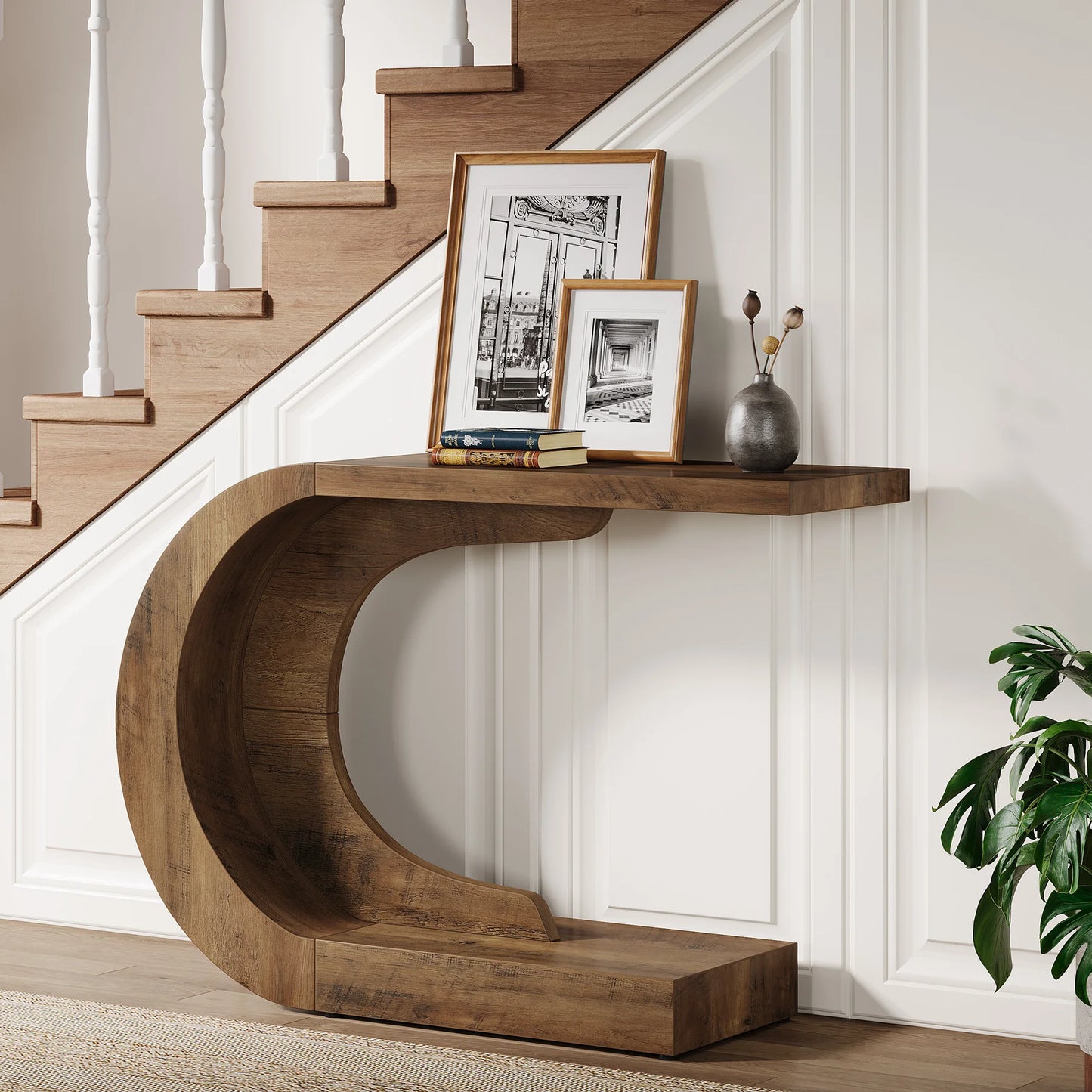 Tribesigns Mid Century Modern Console Table For Entryway