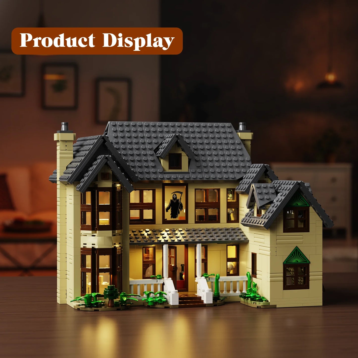 Horror House Building Block Set Haunted House Model for Halloween