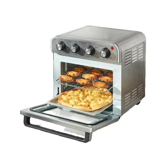 SucceBuy Air Fryer Toaster Oven Stainless Steel Countertop Combo With Grill