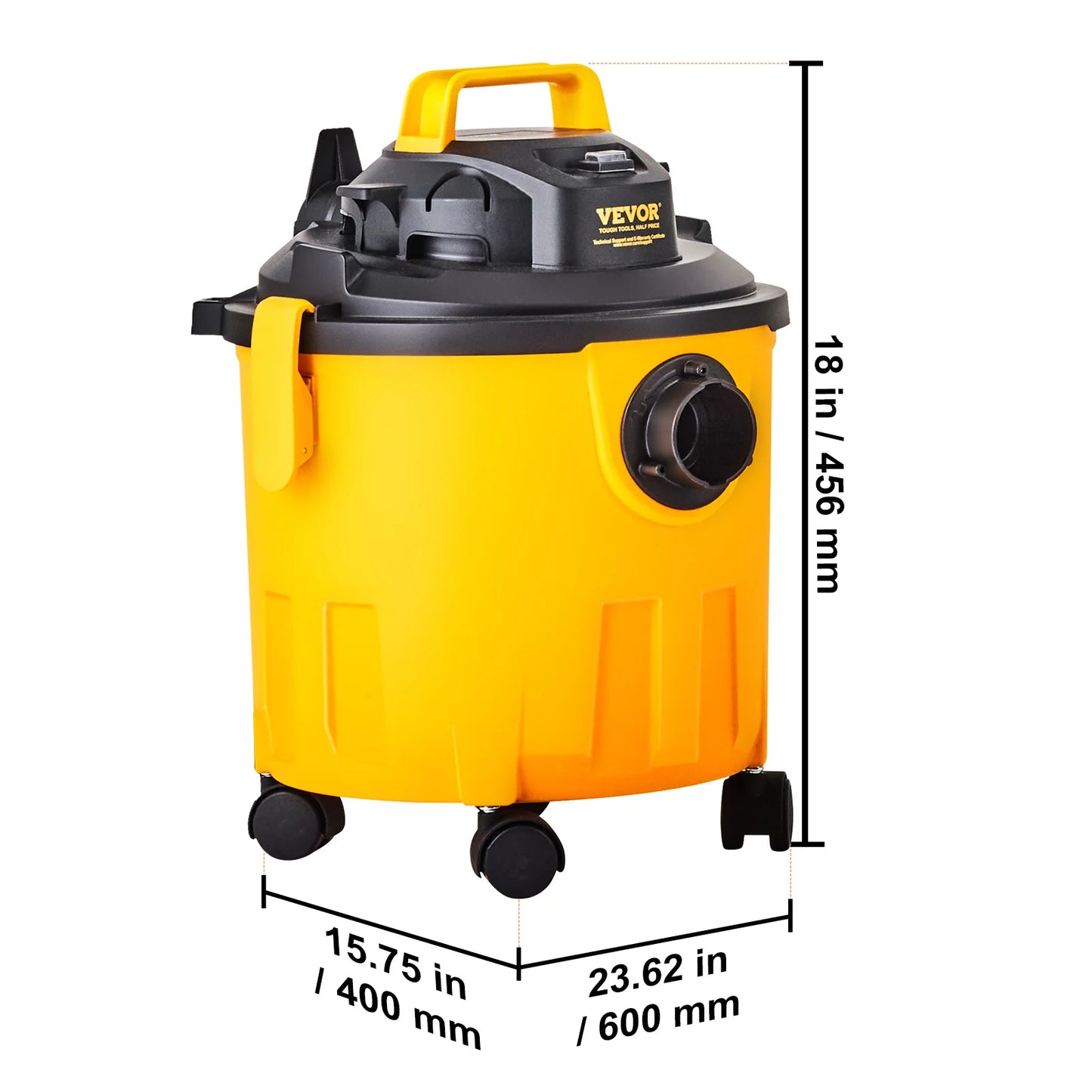 SucceBuy Wet Dry Shop Vacuum Powerful Suction For Pet Hair