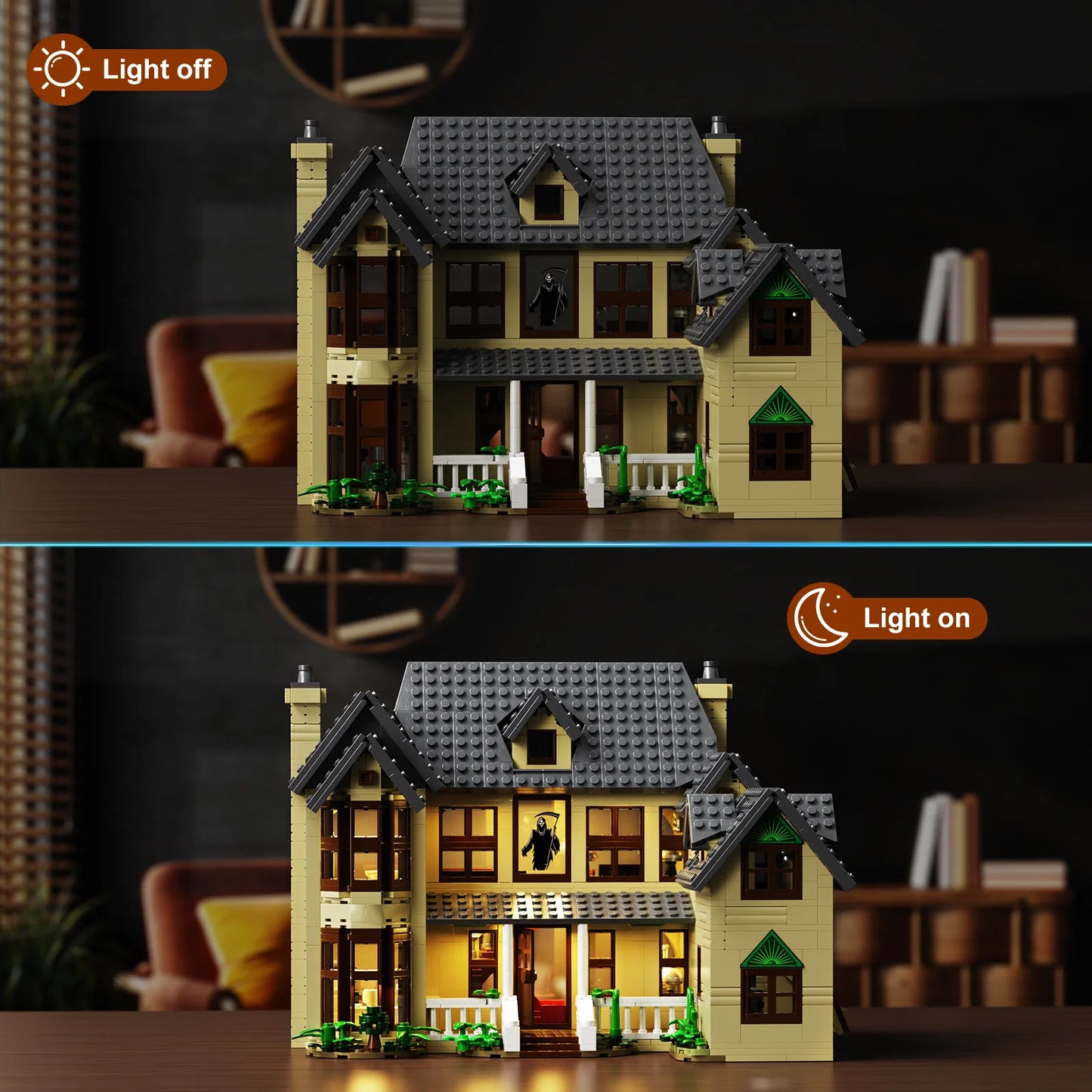 Horror House Building Block Set Haunted House Model for Halloween