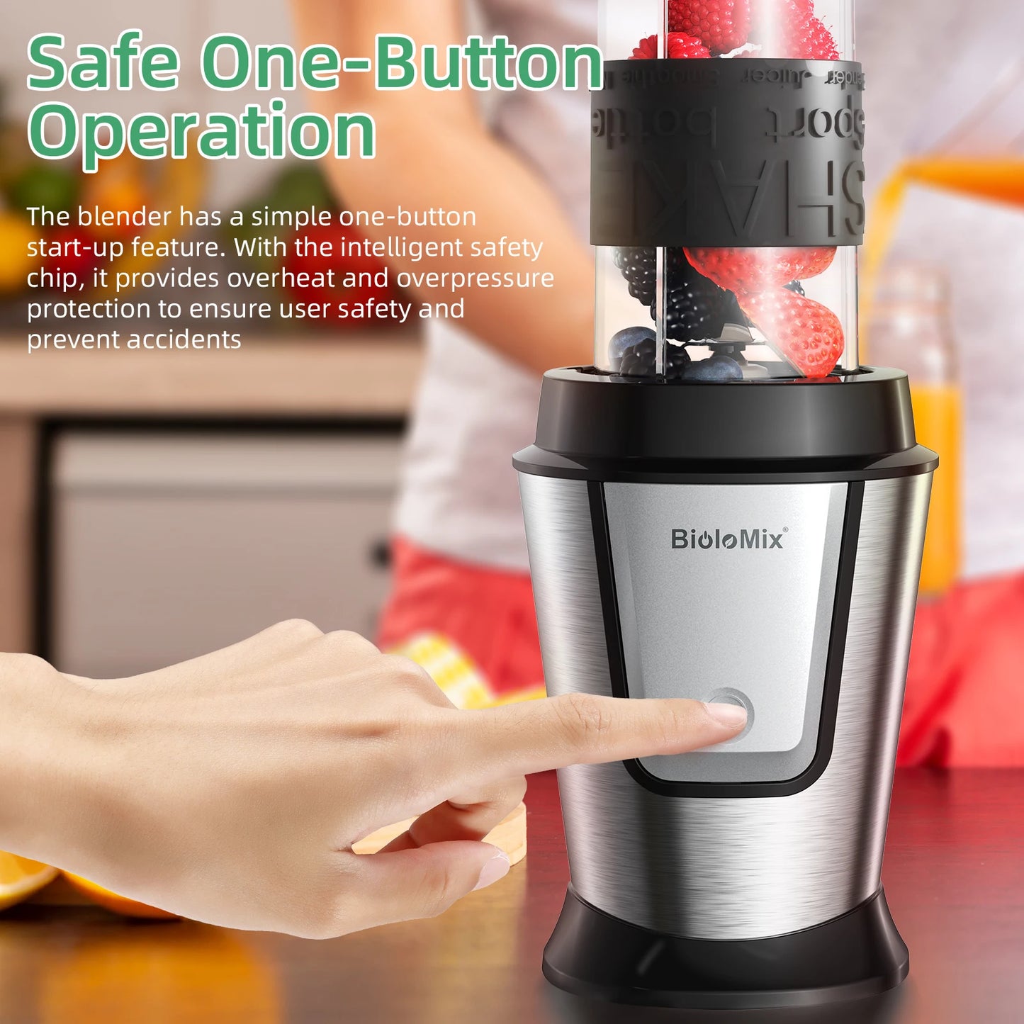 Biolomix Three In One Multifunction Food Processor 700W