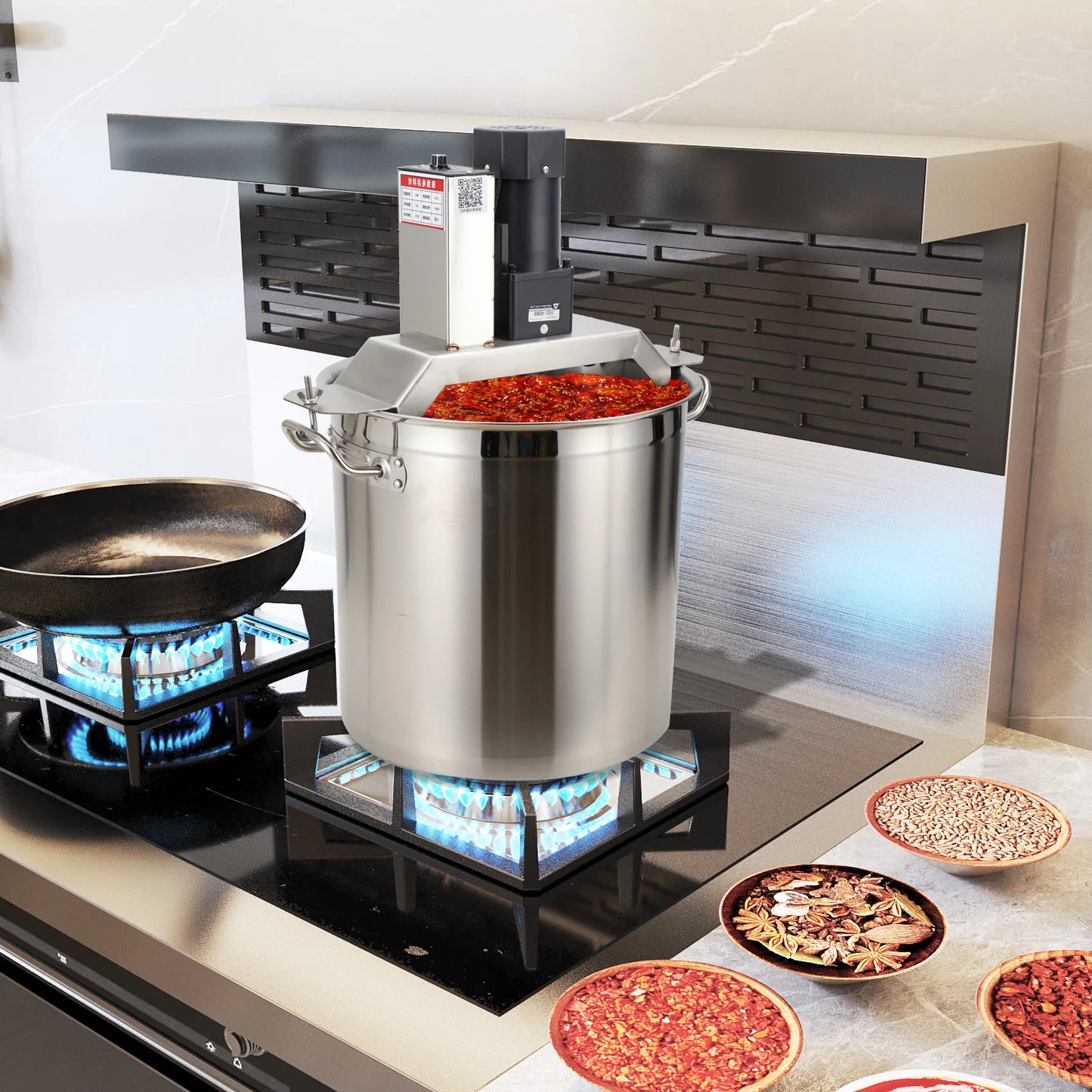 Industrial Cooking Kettle Machine 110V 40L For Hotels And Factories