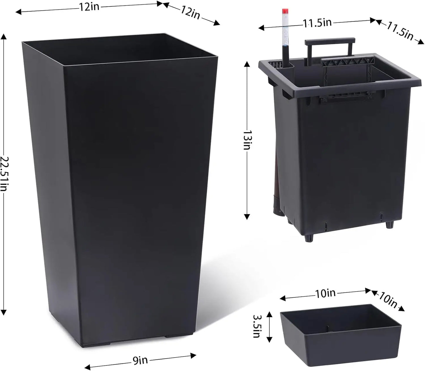 HobbyLane Two Pack Planter With Shelf Insert