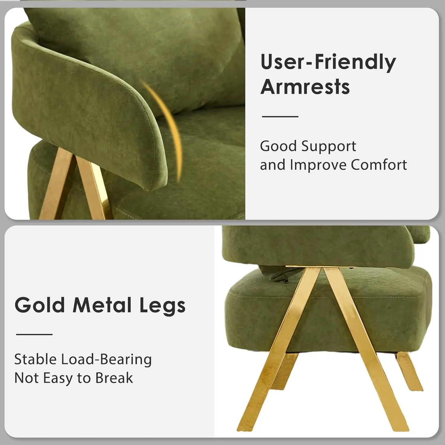 Modern Velvet Barrel Accent Chairs For Living Room And Bedroom