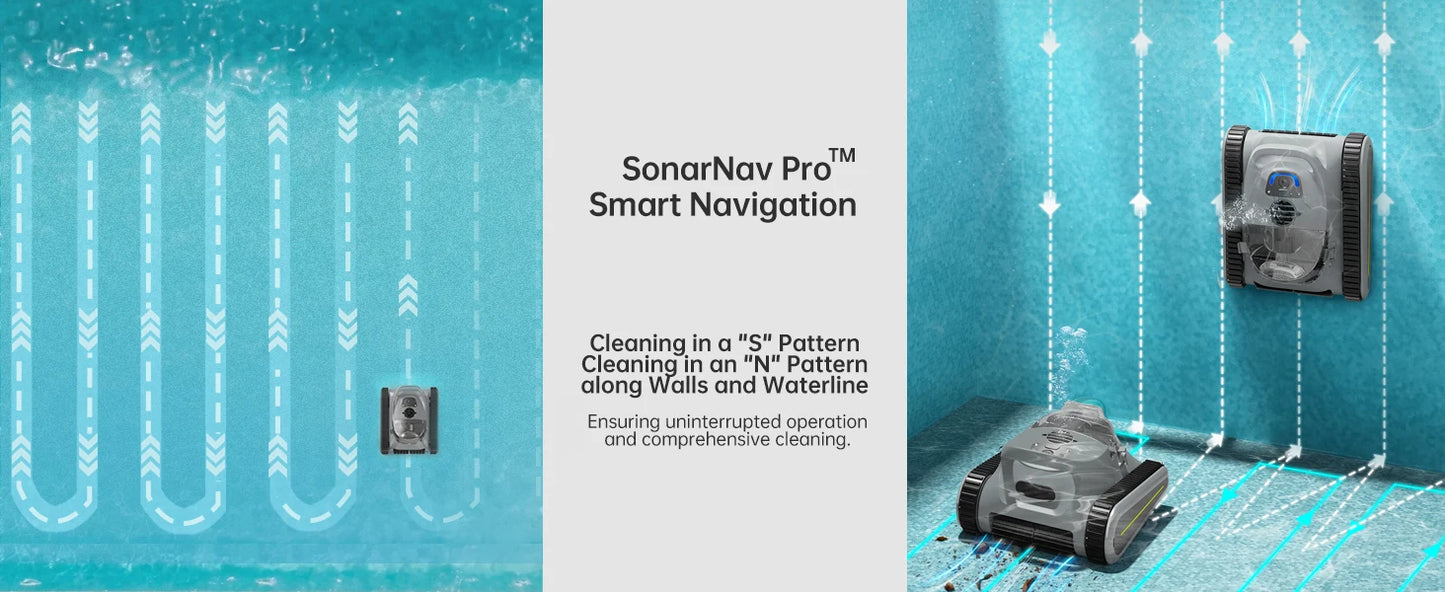 Seauto Crab Pro Cordless Robotic Pool Cleaner For Inground Pools