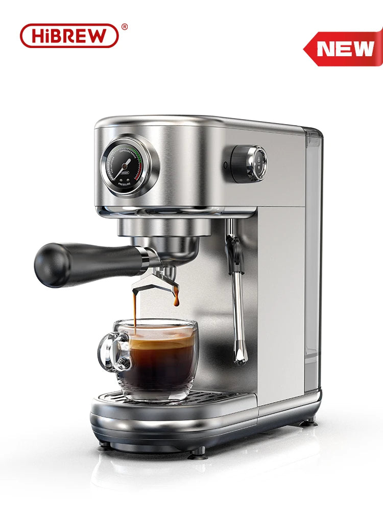 HiBREW 20Bar Semi Automatic Espresso Machine For Home Use