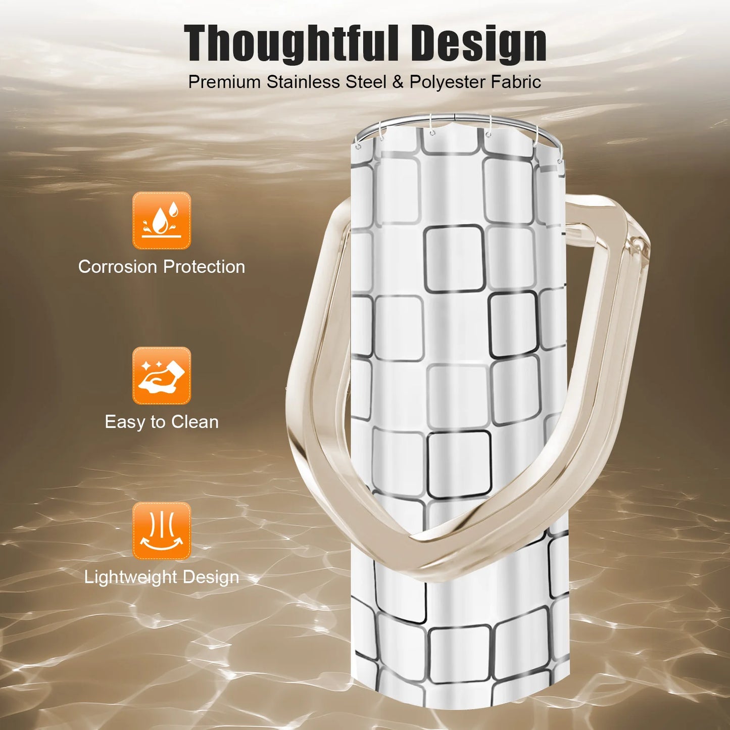 No Drilling L Shape Shower Curtain Rod Curtain Stainless Steel