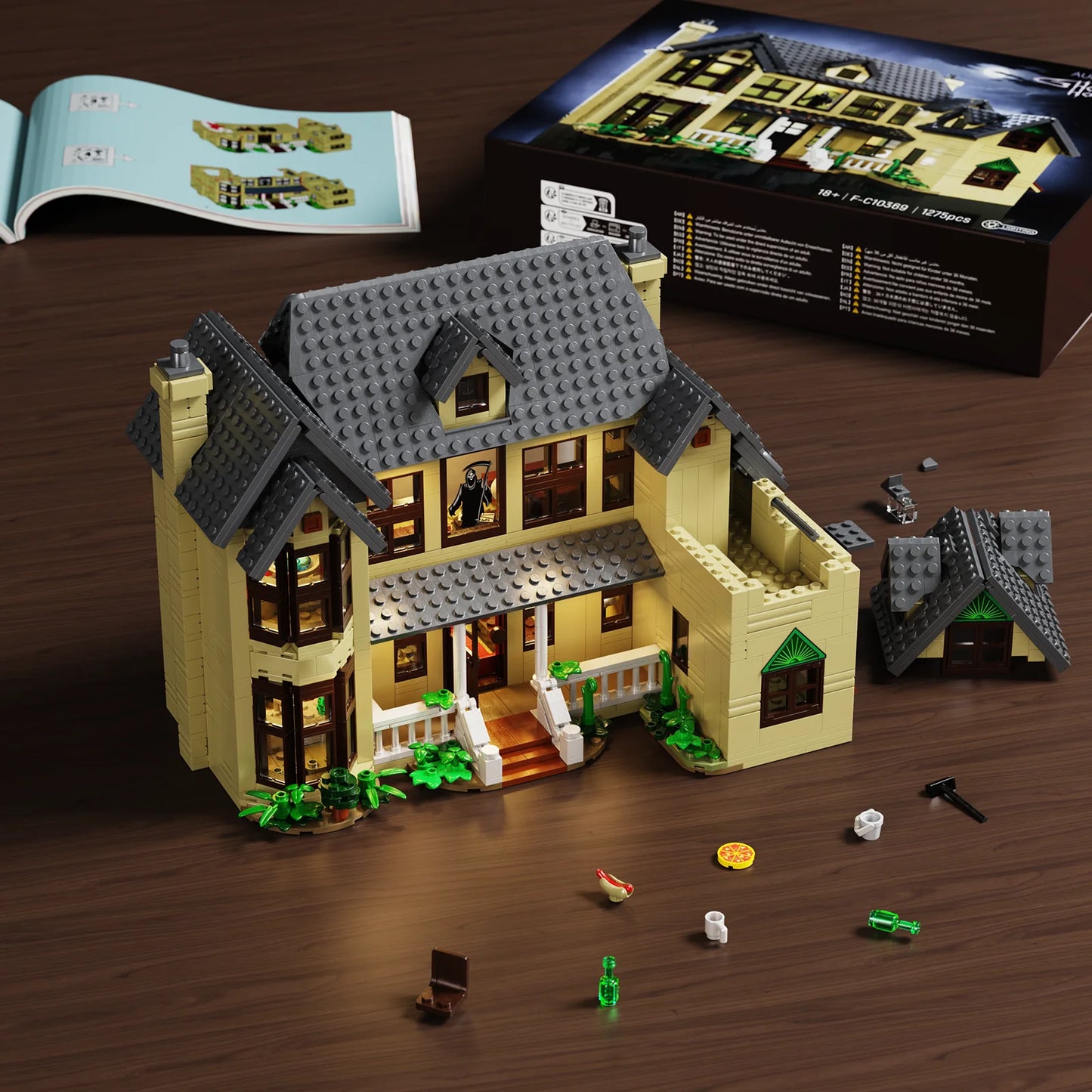 Horror House Building Block Set Haunted House Model for Halloween