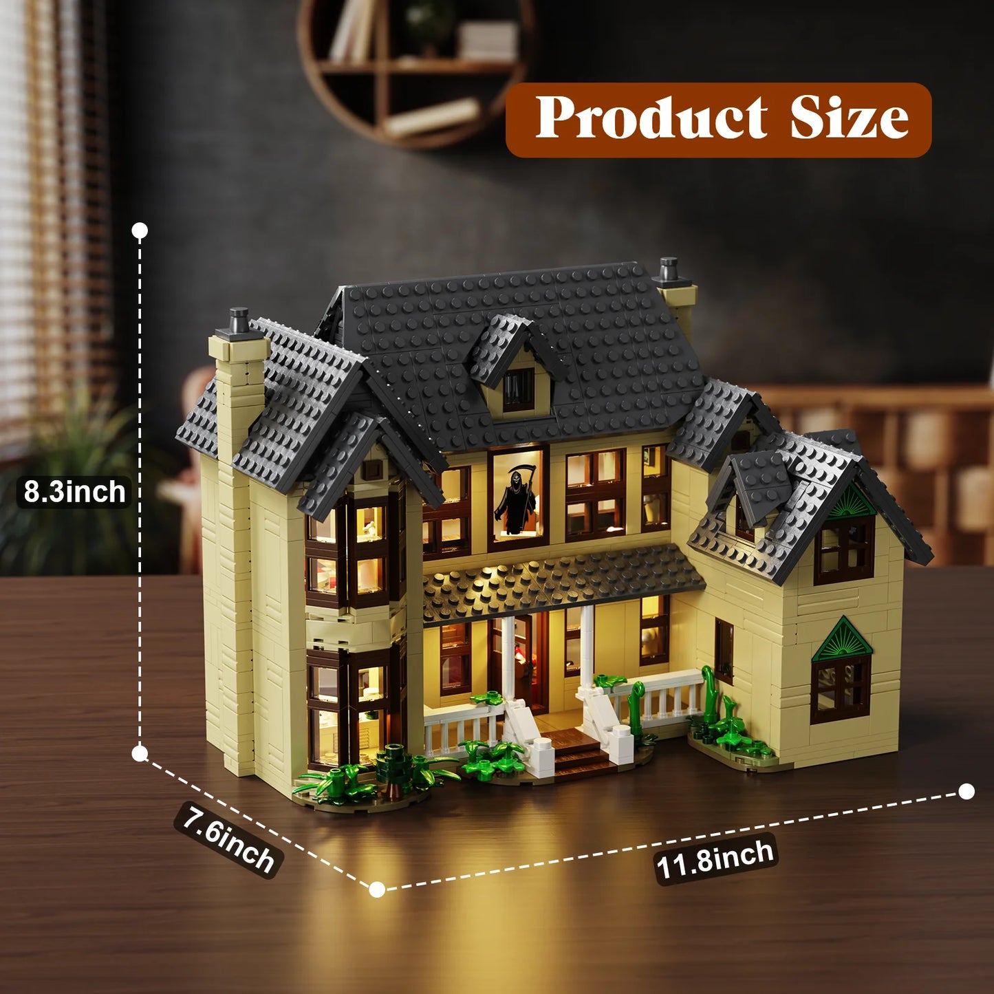 Horror House Building Block Set Haunted House Model for Halloween