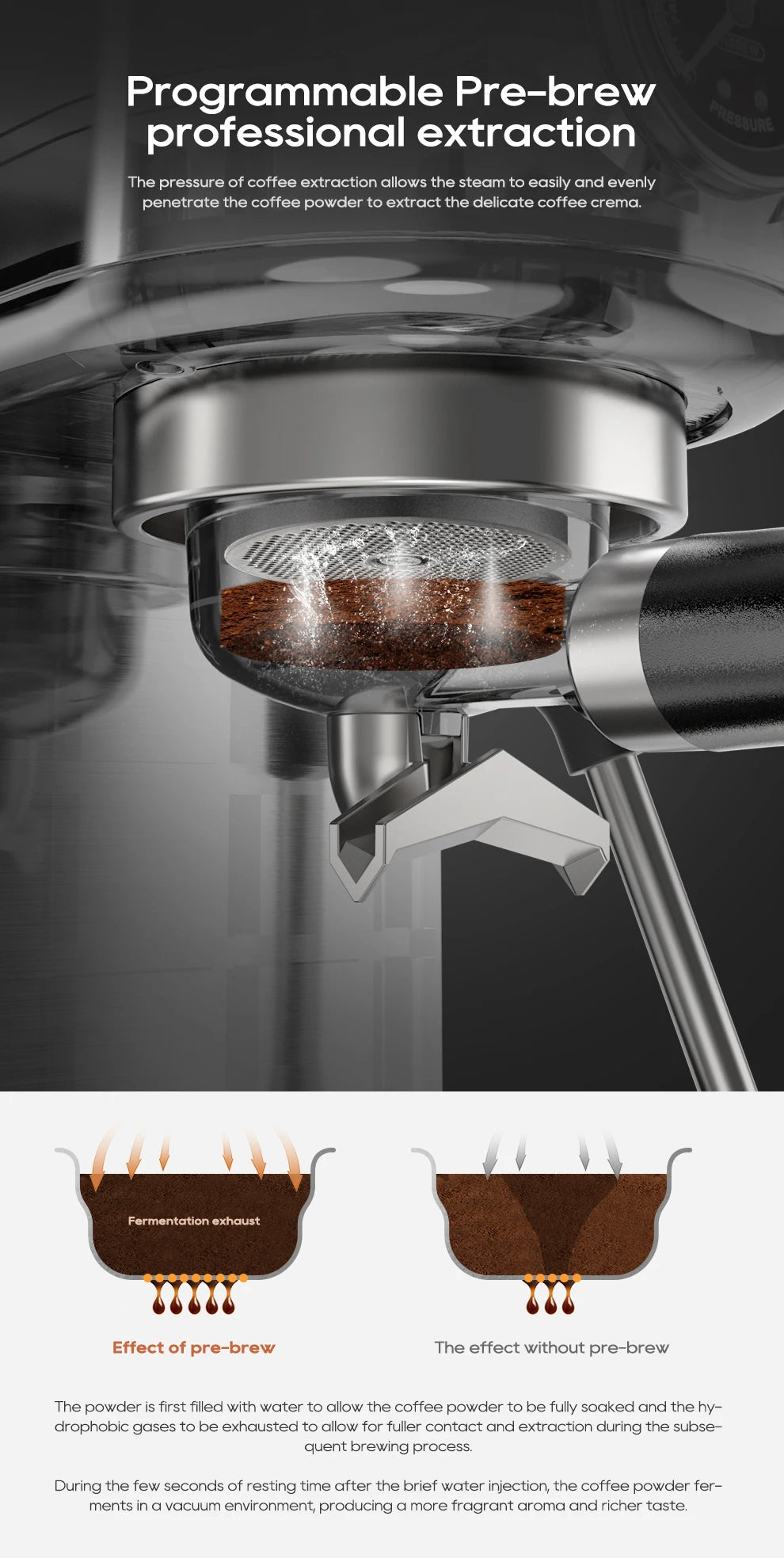 HiBREW H10B 20 Bar Semi Automatic Espresso Machine With Adjustable Temperature