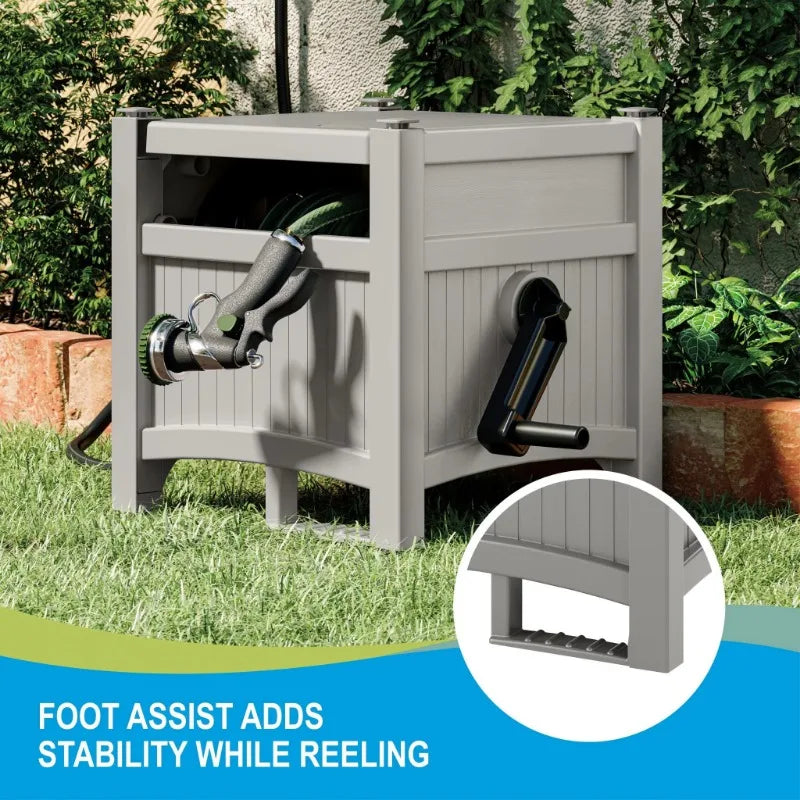 Suncast Hose Hideaway Hose Reel With Tangle Resistant Design