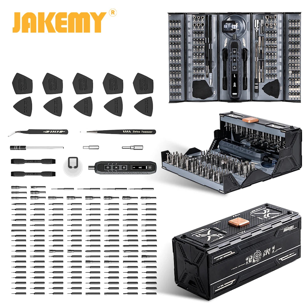 JAKEMY 180in1 Magnetic Screwdriver Set For iPhone PC Glasses Repair