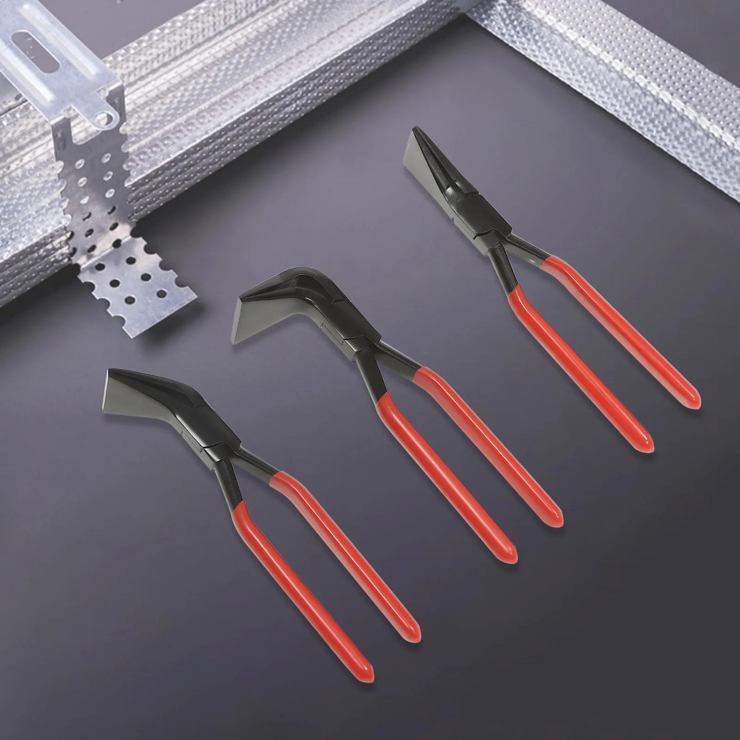 3 Piece Metal Bending Pliers Set Straight 45 90 Degrees For DIY