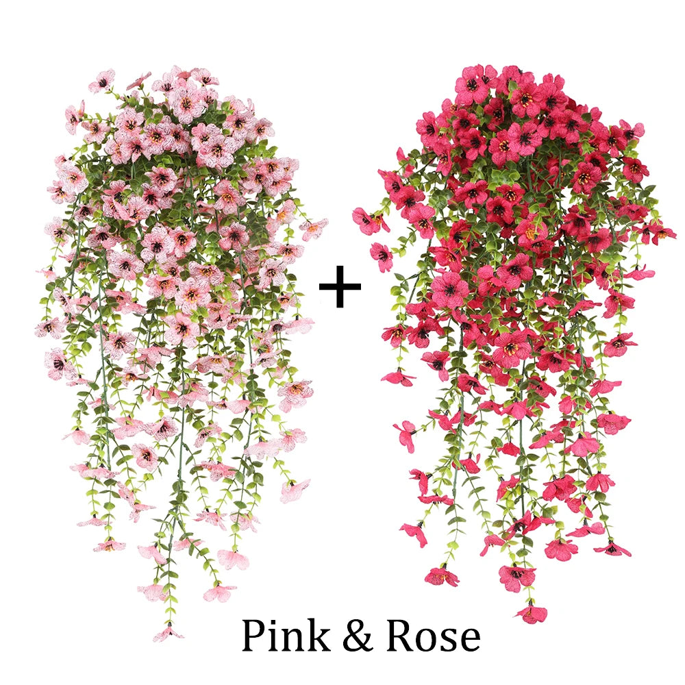 Artificial Daisy Eucalyptus Hanging Garland 2 Pack For Indoor Outdoor Decor