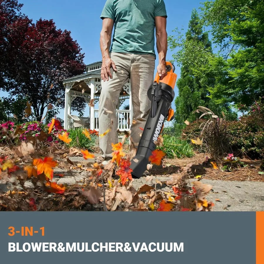 Trivac 3 in 1 Electric Leaf Blower Mulcher WG509 Pro