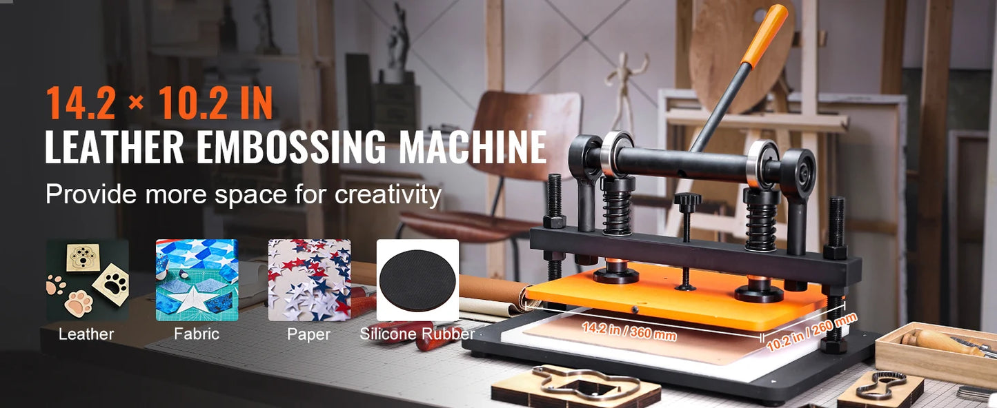 SucceBuy Leather Embossing Plate Die Cutter Manual Cutting Machine