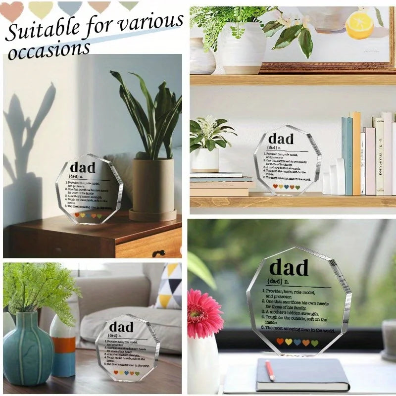 Dad Definition Acrylic Sign Gift From Kids And Wife