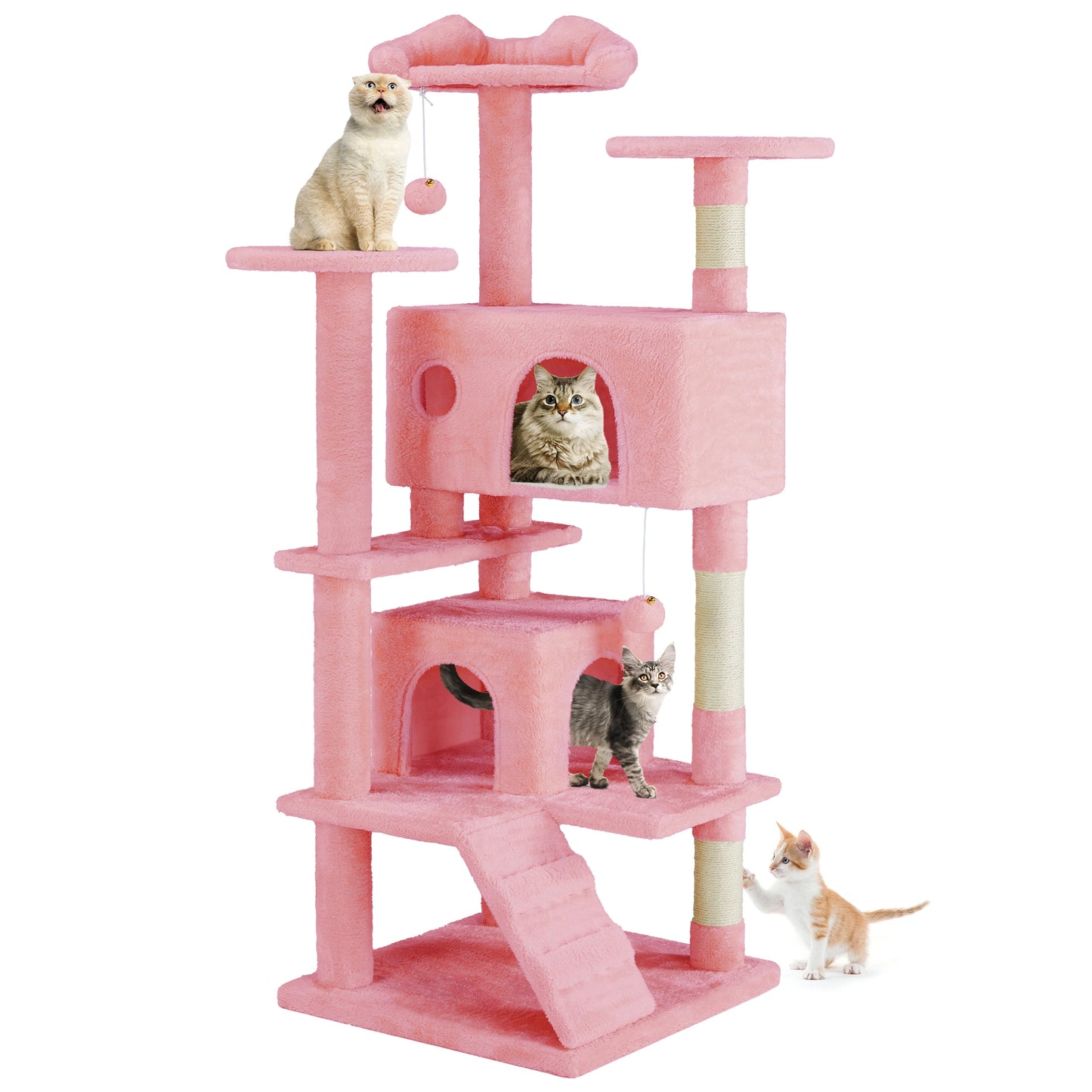 MCQ Indoor Cat Tree Tower With Sisal Scratching Posts
