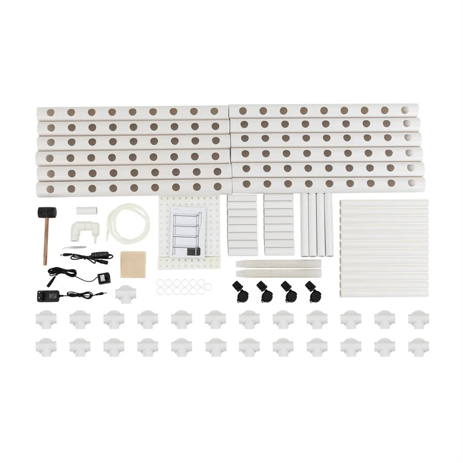 4 Tier Hydroponic Grow Kit With 108 Plant Sites