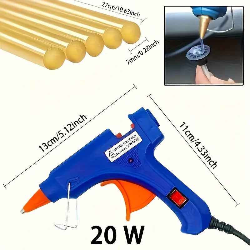 Paintless Dent Removal Kit With T Bar Puller Slide Hammer