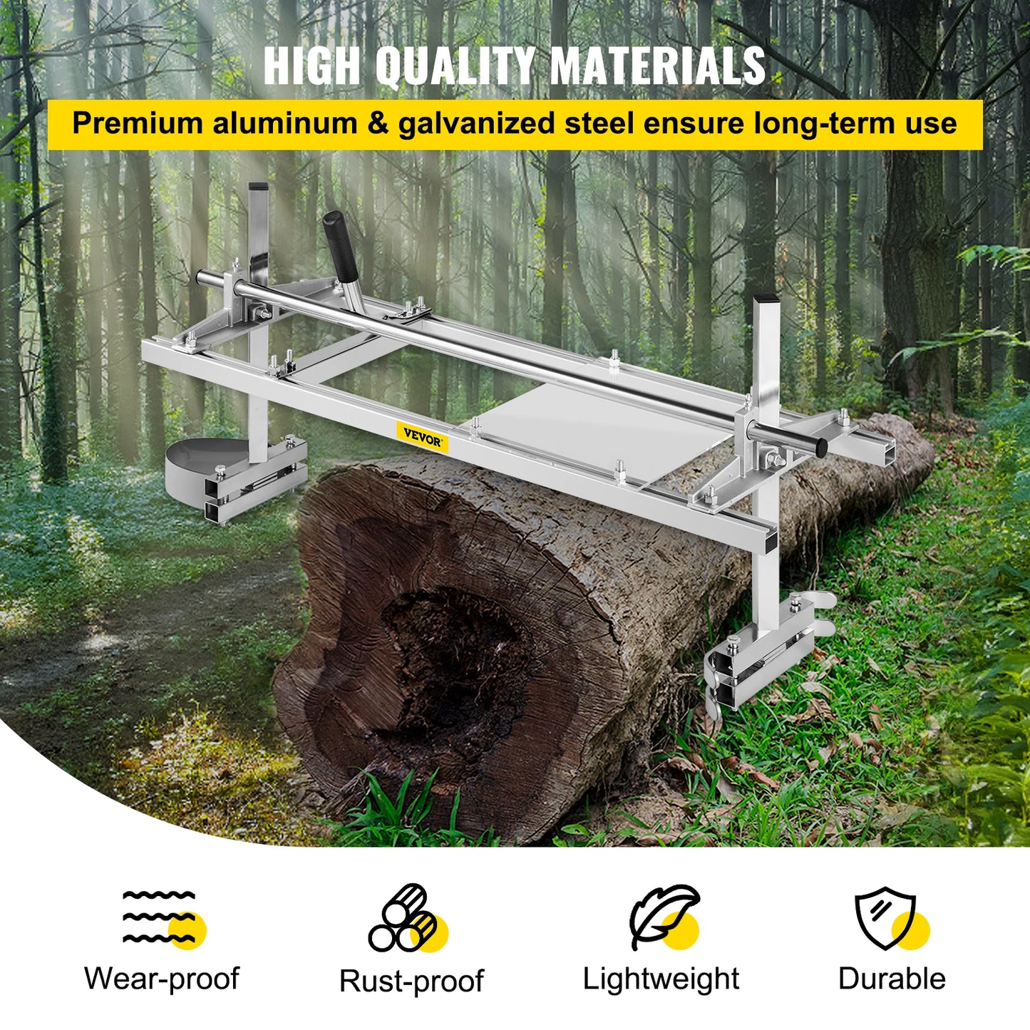 Chainsaw Mill for Planking and Lumber Cutting Portable Sawmill