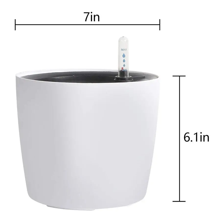 Self Watering Flower Pot Set With Water Level Indicator